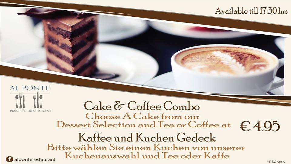 maritimmalta's tweet photo. ✨Al Ponte Pizzeria & Restaurant 🍴
☕️Unmissable Offer! 🍰
~Open daily~
#alponte #pizzeria #restaurant #lunch #discount #mellieha #cake #coffee https://t.co/JTQJJgIXDV