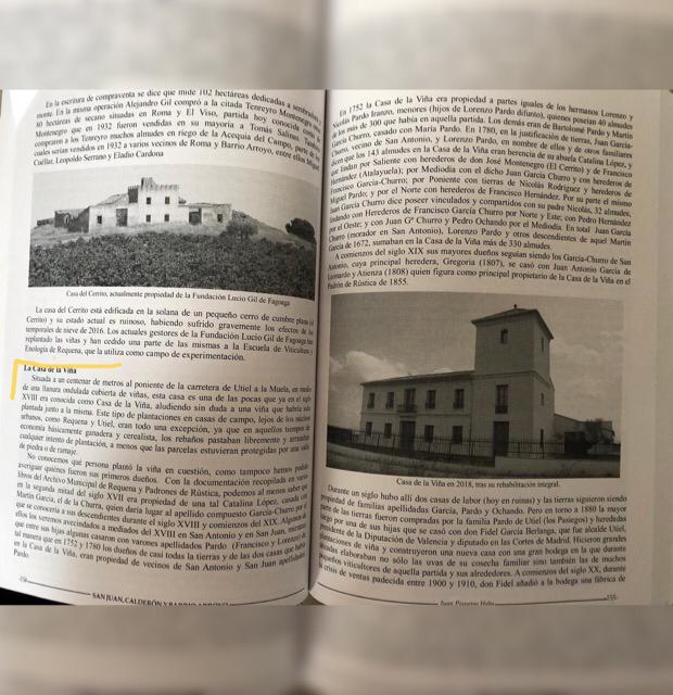 Montesanco's tweet photo. Un poco de #historia de Casa de la Viña en el reciente #libro del catedrático Juan Piqueras Haba sobre las aldeas de San Juan, Calderón y Barrio Arroyo de #Requena📚

A little bit of #history about Casa de la Viña📚 https://t.co/KmDuqt4G1J