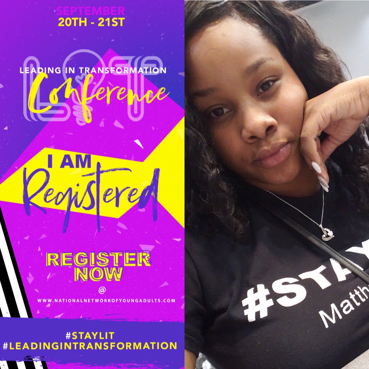 NNYALIT's tweet photo. Amber Jones is a dope associate pastor coming from Texas. She’s a graduate of Wiley College Home of the Great Debaters. See you in #ATL Amber!
••••
#LITconcerence2019 #LeadingInTransformation #StayLIT https://t.co/8hzyJSJiwK