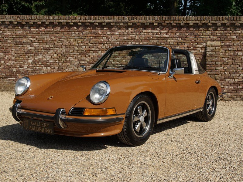 Gallery Aaldering A Twitteren Ultimate 70 S Colour Fully Restored 1973 Porsche 911 2 4 T Targa Matching Numbers Original Colour Sepia Braun 415 Factory Recaro Sports Seats Only 7 635