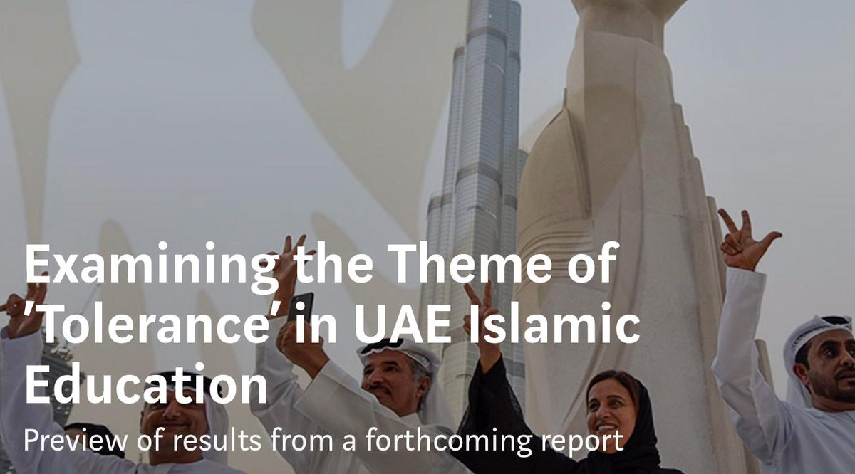 tabahfut's tweet photo. New post on #TFIVista: Examining the Theme of 'Tolerance' in #UAE Islamic Education, by Dr. Maryam Alhasemi and Dr. Naved Bakali. Read on: https://t.co/Ua8PSGEbJR https://t.co/yP9zKHHxo8