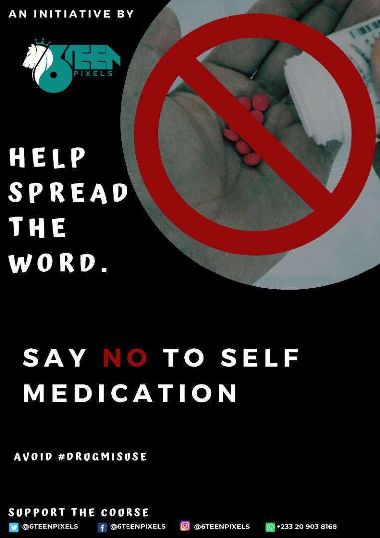 KaypuccI's tweet image. Drug misuse is not a disease. It is a decision, like the decision to step out in front of a moving car. You would call that not a disease but an error of judgment.

Avoid #drugmisuse 
Say NO to #SELFMEDICATION