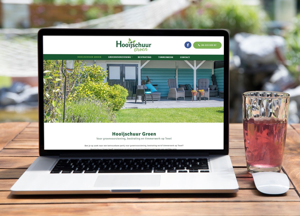 Groenvoorziening, bestrating en timmerwerk; Hooijschuur Groen doet het allemaal! Op de gloednieuwe website bekijk je gemakkelijk alle mogelijkheden: hooijschuurgroen.nl.