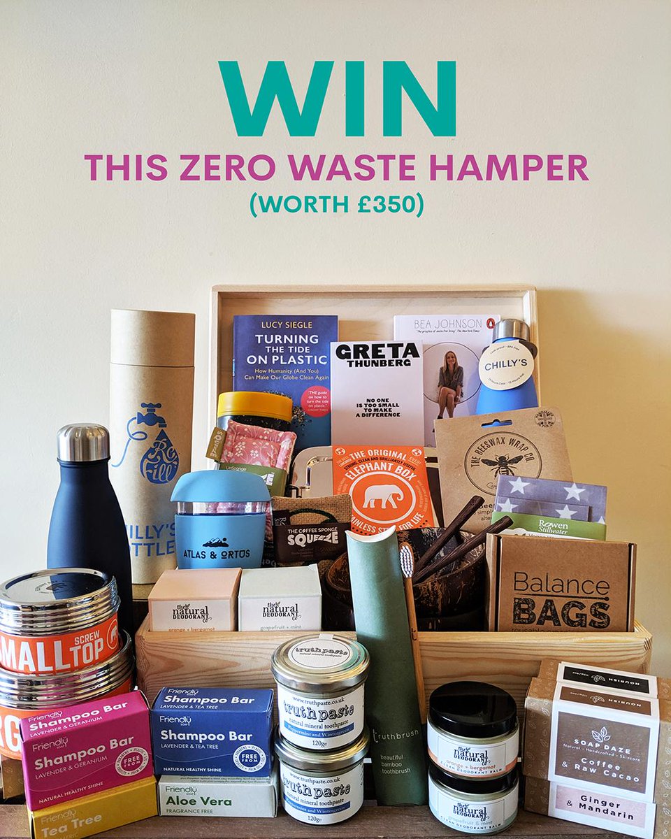 WIN THIS ZERO WASTE HAMPER WORTH £350! 😍 To celebrate #ZeroWasteWeek, we’re giving away this #ZeroWaste hamper brimming with eco-friendly goodies! To be in a chance of winning, all you have to do is subscribe to our Zero Waste Weekly newsletter 👉 eepurl.com/gBjVL9