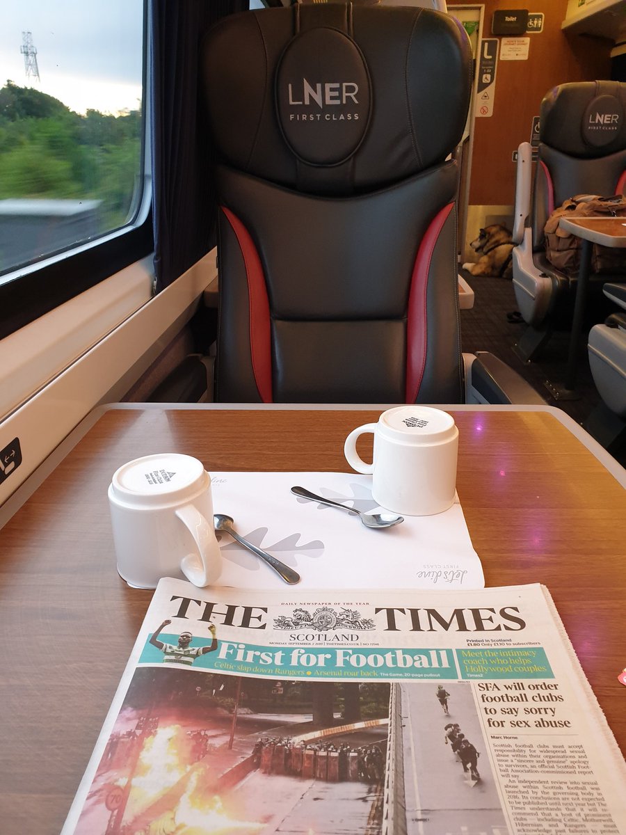 beaton_bruce's tweet image. On the red eye @LNER for a day out in Darlington. Papers delivered breakfast ordered and a lovely day to soak in the views from L13 part 2 of the #69Plate journey @BristolStMotors @SKODAUK
