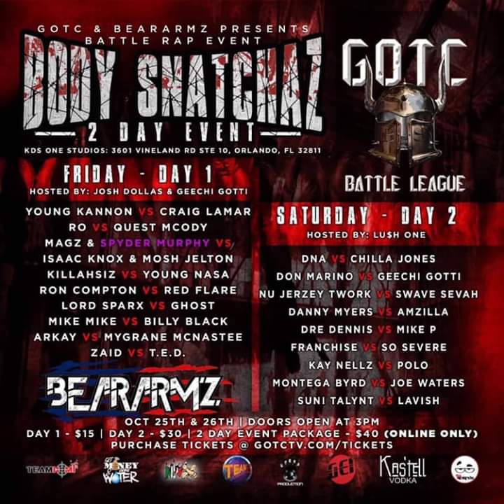 RonCpt310's tweet photo. I'm bacc and I'm better #GOTC #BearArmz Put together a crazy card that'll be spread out over 2 days. Be there! #RonCompton #MafiaBankBoyz #RonCpt #BattleRap https://t.co/0BRQ4OpoLB