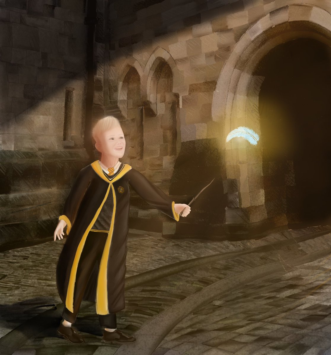 studytrell's tweet image. First full art piece :) #harrypotter #hufflepuff #firstgrade #magic #jkrowling #potterhead #art #drawing #artpiece #digitalart #apple #applepencil #procreate #hogwarts #child #wizard #wizardsunite #spell #feather #wingardiumleviosa #beginnerartist #newtscamander #yellow