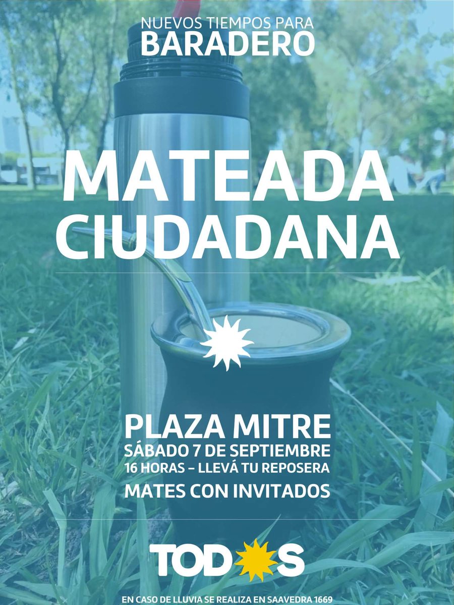 El próximo Sábado, nos encontramos todos en Plaza Mitre para charlar sobre los #NuevosTiempos que se vienen en #Baradero   #EsConTodos <a href="/fvallejoss/">Fernanda Vallejos</a> <a href="/pacoduranona/">Paco Durañona</a>  <a href="/aguspropatoarg/">Agustina Propato</a>