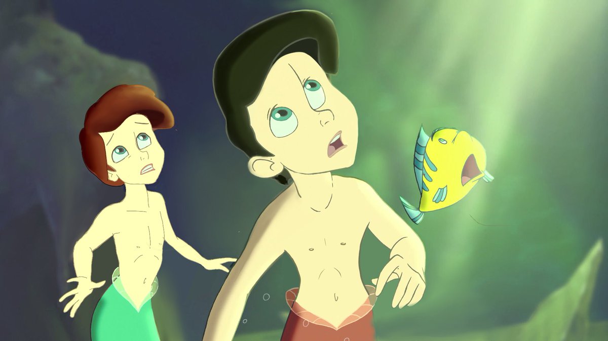 studytrell's tweet image. Some edits I made #genderswap #editing #artedits #thelittlemermaid #thelittlemerboy #mermen #movieedits #disney #disneyart