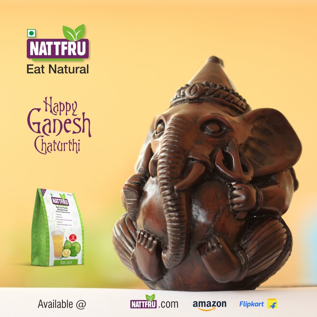 nattfru's tweet photo. Happy Ganesh Chatuthi
As rains bless the Earth, Like wise Lord Ganesha bless u with never ending happiness.
May He protect you from all obstacles and fill your life with peace and love.
#nattfru #juice #HappyGaneshChaturthi #GanpatiBappaMorya #love #sweet https://t.co/O2TQjL1M5Y