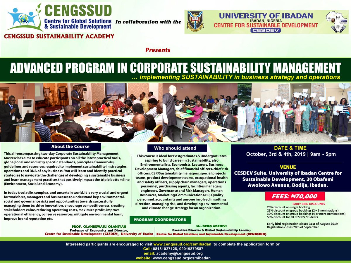 Centre for Global Solutions and Sustainable Devt tweet media