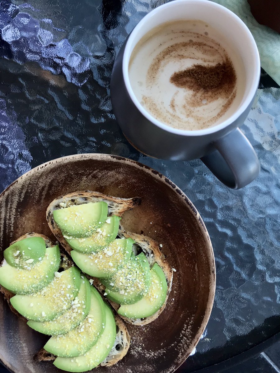 riailano's tweet photo. My fave brekkie = Avocado on toast (with @nuttelexspread butter &amp; @vegemite) plus coffee. 🥑☕️💚❤️

 #southiegurl #aussiegirl #vegan #downunder #veganfoodlovers #veganeats #coffee #avocado #vegemite #nuttelex #plantbased #nowmoment #foodie #veganfoodblogger #alwayshungry #sydney https://t.co/lOe2LJncpE
