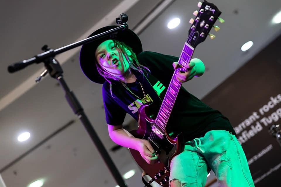 JandsPtyLtd's tweet photo. @tajfarrant rocked Westfield Tuggerah over the weekend, flying the flag for a new generation of guitarists! Taj is proudly supported by @shure.
#shure #tajfarrant #aussiekid #guitar #rockandroll https://t.co/WabhjwS0A4