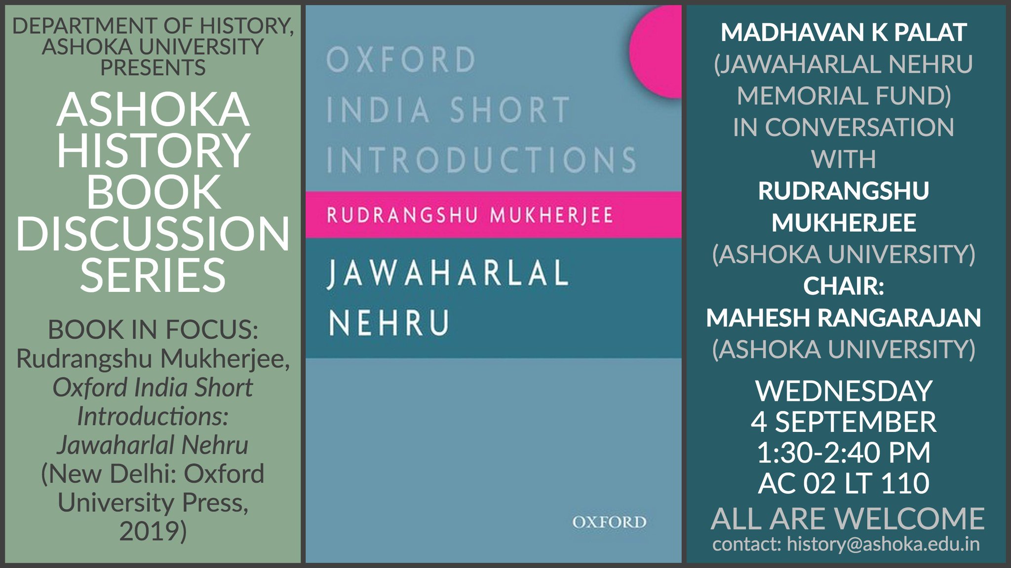 Ashoka University on Twitter "The Department of History, AshokaUniv