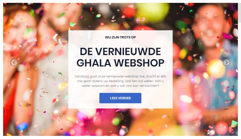 Trots!! Vandaag gaat onze vernieuwde webshop live! Neem snel een kijkje op ghala.nl!