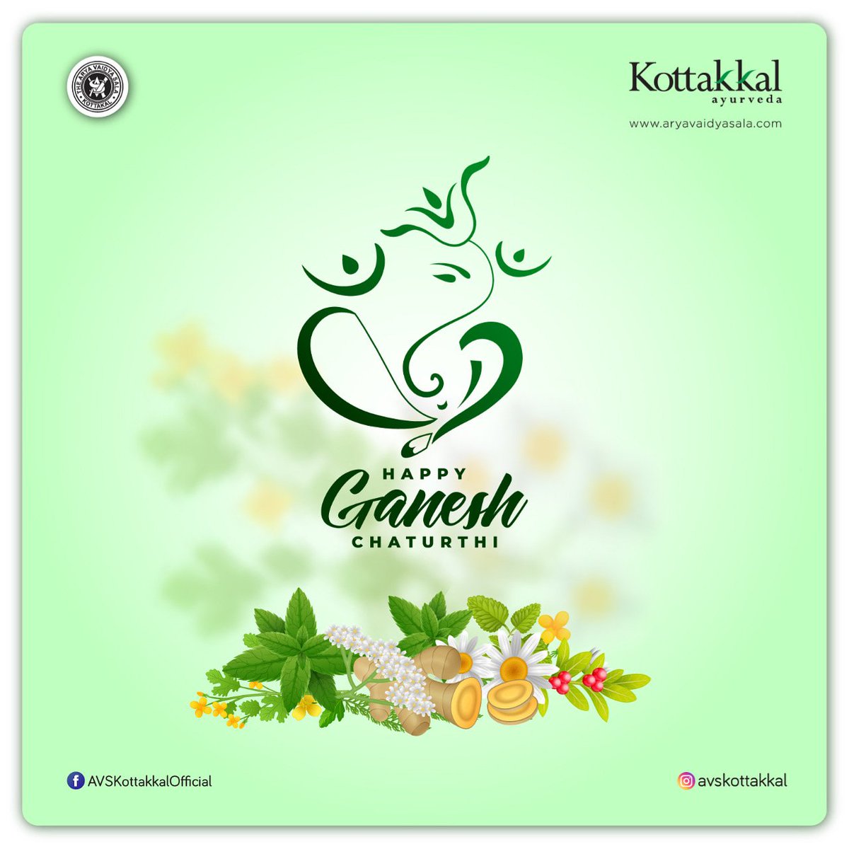 May Lord Ganesha bless you with good health and happiness.  Happy Ganesha Chaturthi. #ayurveda #GaneshChaturthi2019 #aryavaidyasala #avskottakkal #authenticayurveda #alternativemedicine #ayurvedamedicine #traditionalmedicine #ayurvedacare @AyushmanNHA @moayush