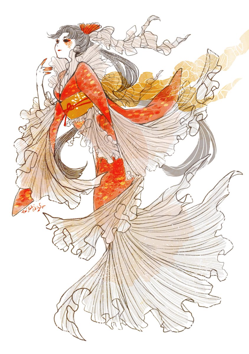 たいやき オンリべ 金魚の芸者 美智子さんは金魚が似合うからこんなひらひら衣装がほしいなーーっていう きんぎょのげいしゃっていう落語があるよ T Co Lpla6e0aaj Twitter