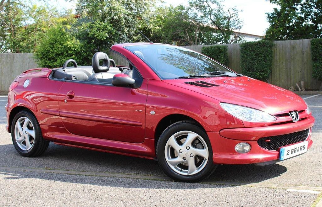 Red Peugeot 206