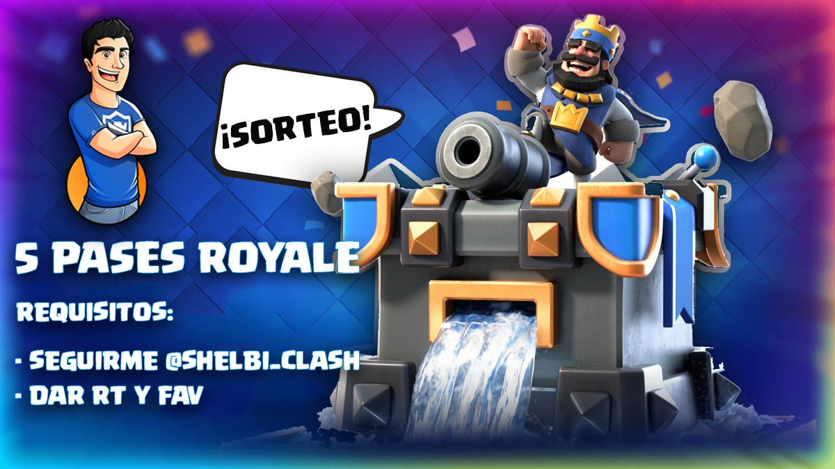 😍🥳SORTEO DE 5 PASES ROYALE🥳😍

REQUISITOS:

- SEGUIRME <a href="/SHELBI_CLASH/">SHELBI</a> 🥞
- DART RT Y FAV🔄❤️

Ganadores el viernes🤞
Suerte a todos🍀