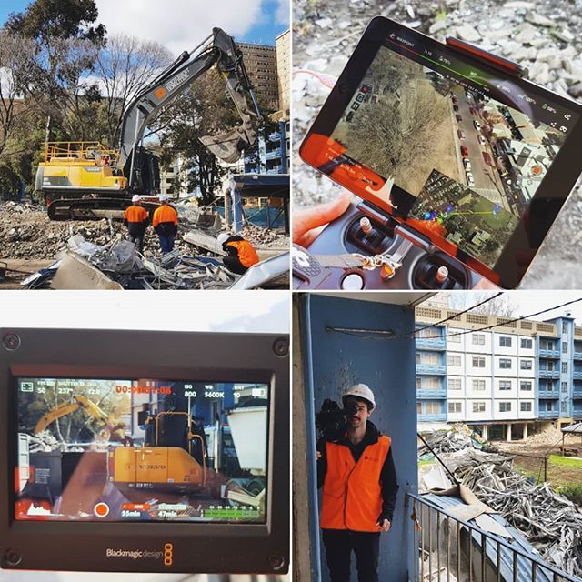 trade_creative's tweet photo. Onsite for @independentdemolition documenting the demolition of Flemmington Estate. 10 flight process  timelapse is going to be sweet!
.
.
.
.
.
.
.
.
.
.
#videography #storytelling #djiphantom4 #ursapro #demolition https://t.co/q2YgA2YeB2 https://t.co/4oLKiggC5G