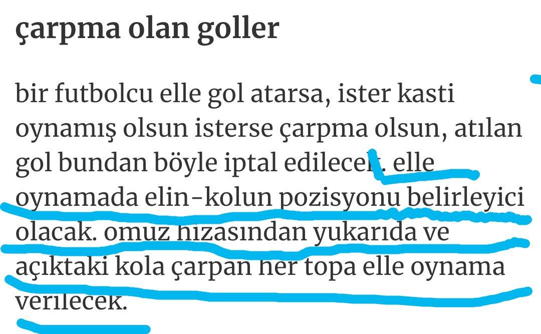 Man_olya_'s tweet photo. @umutbcc @12numaraorg Değişen kural bu işte amk kol açıksa her şekilde penaltı https://t.co/EmuX9JYltf