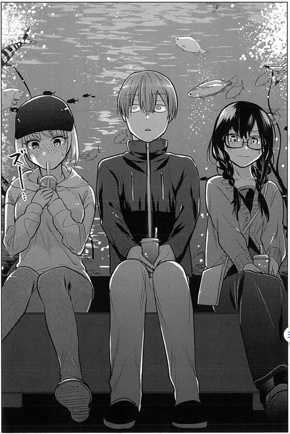 賢者が仲間になった 1巻7 16発売 アズ作品公式 3人でデート 今週発売のヤンマガ40号に手品先輩載ってます 前回先輩に水族館デートを断られた助手でしたが 今週こんなことになりました 両手に花状態の助手くん いつも以上に目が