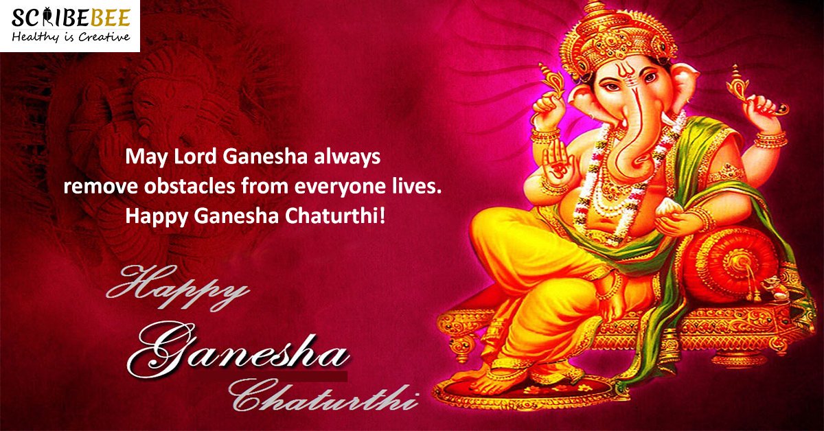 ScribeBee's tweet image. Ganpati Bappa Morya! May Lord Ganesha bless everyone with all the happiness &amp;amp; success. Greetings on Ganesh Chaturthi! 
#joy #happiness #ganeshji #success