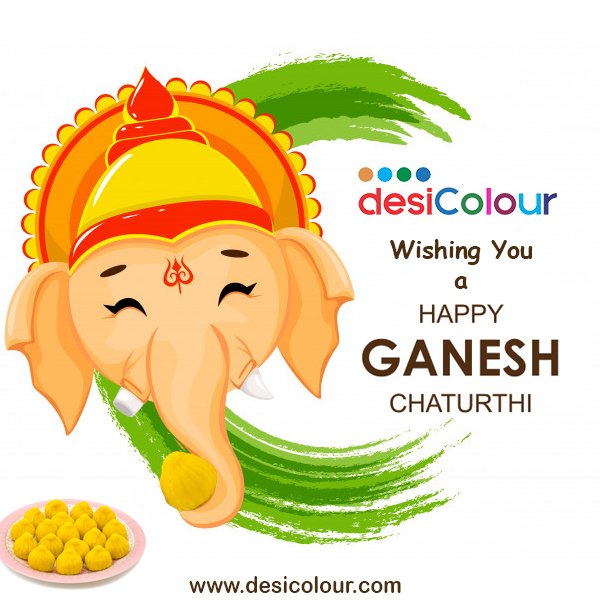 ColourDesi's tweet photo. "Ganpati Bappa Morya" 
A Very Happy Ganesh Chaturthi........ https://t.co/qPCvNlbVjl