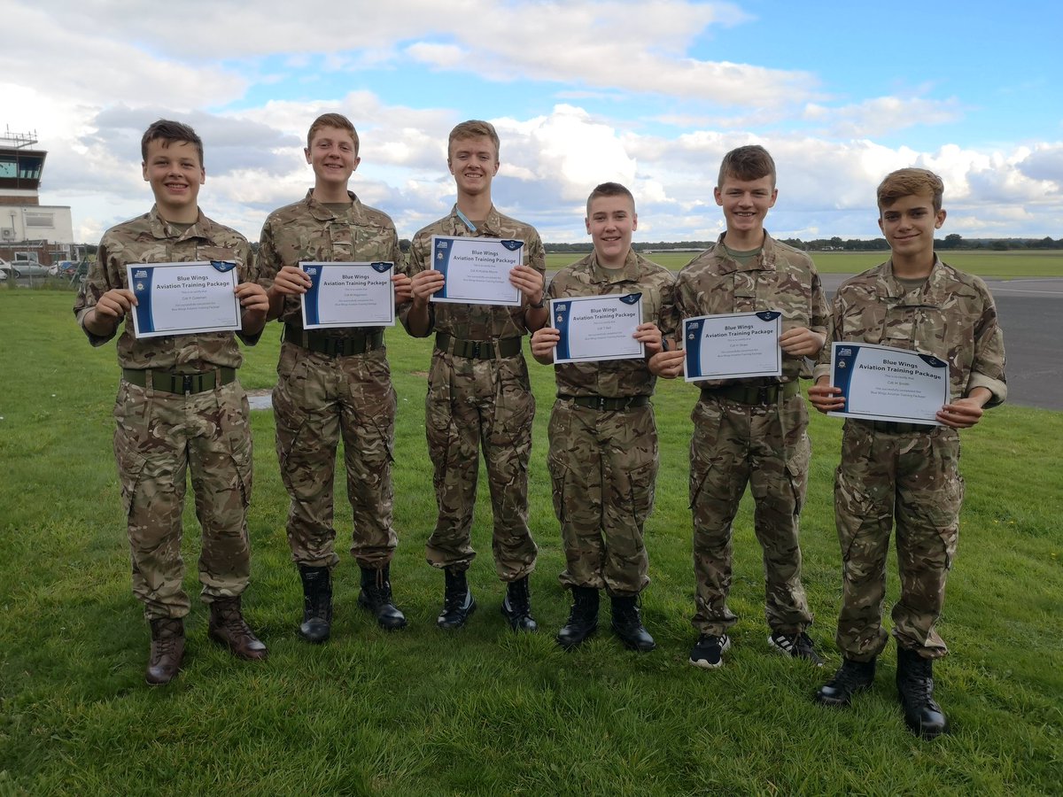HA_CCF's tweet photo. RAF cadets had an amazing time Gliding at Tern Hill. Superb flying, good humour and great fun were the order of the day! A very hands on and rewarding experience with all 6 cadets gaining their Blue Wings. @RAFcadets @VGS632 @OCTESTWest1 https://t.co/BSbCMGkVv7