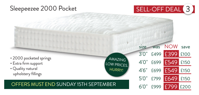 DesignerBedCo's tweet photo. For a limited time only, we are working with @Sleepeezee to help them clear stock. That's great news for us &amp; our customers!

OFFERS END SUNDAY 15TH SEPTEMBER OR WHILE STOCKS LAST!

#sleepeezee #mattressclearance #designerbedco https://t.co/CupwvPbXyd