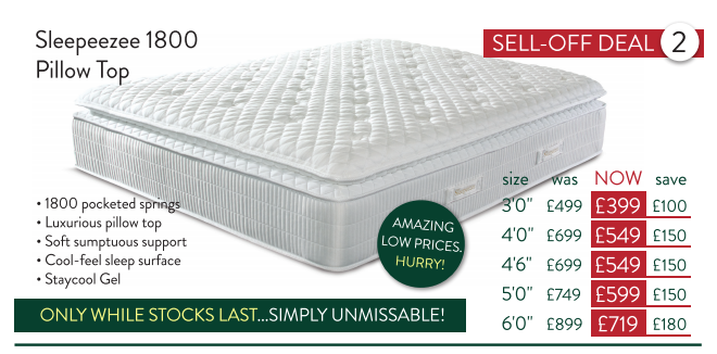 DesignerBedCo's tweet photo. For a limited time only, we are working with @Sleepeezee to help them clear stock. That's great news for us &amp; our customers!

OFFERS END SUNDAY 15TH SEPTEMBER OR WHILE STOCKS LAST!

#sleepeezee #mattressclearance #designerbedco https://t.co/CupwvPbXyd