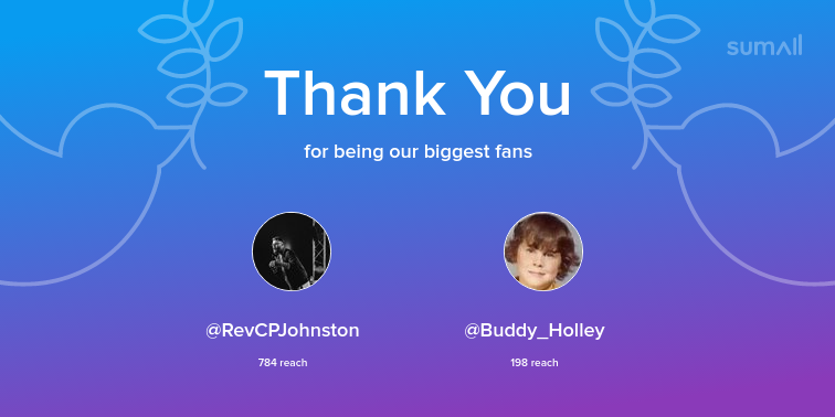 RCUK_Production's tweet photo. Our biggest fans this week: RevCPJohnston, Buddy_Holley. Thank you! via https://t.co/vYvNzq5euh https://t.co/N0dP40mU86
