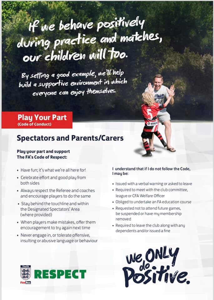 A timely reminder with the start of the new season nearly upon us....
#WeOnlyDoPositive #Respect