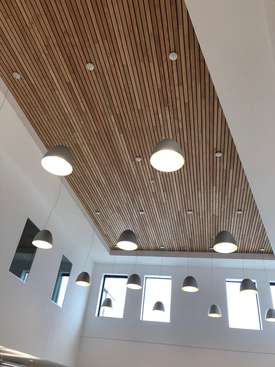 Hugh Bell On Twitter Hunter Douglas Solid Wood Linear Ceilings