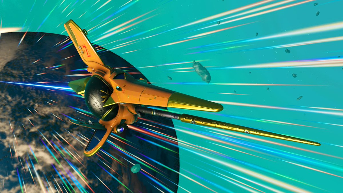 UnityTransmit's tweet photo. The Stellar Revali in all her Joy. #NoMansSky #NoMansSkyBeyond #Invelus https://t.co/hWrDTOfPoD