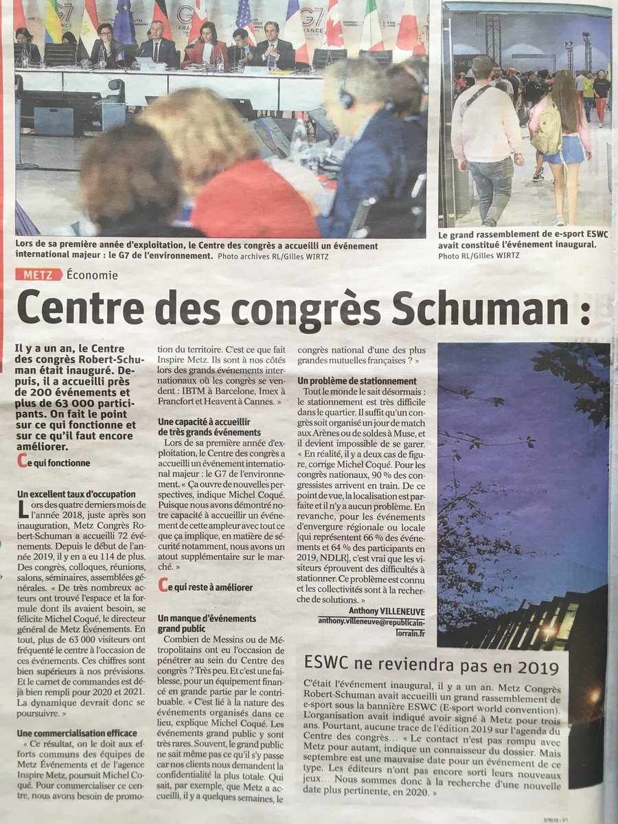 fgrolet's tweet photo. “Excellent taux d’occupation” au très CHER Palais des Congrès de 1200 places, avec 335 participants en moyenne ⁉️ Combien d’événements organisés/financés sur fonds publics ❓Nous avions raison : l’ancien centre, salles beaucoup moins chères et parking gratuit, était bien adapté. https://t.co/RfutxuJg7Z