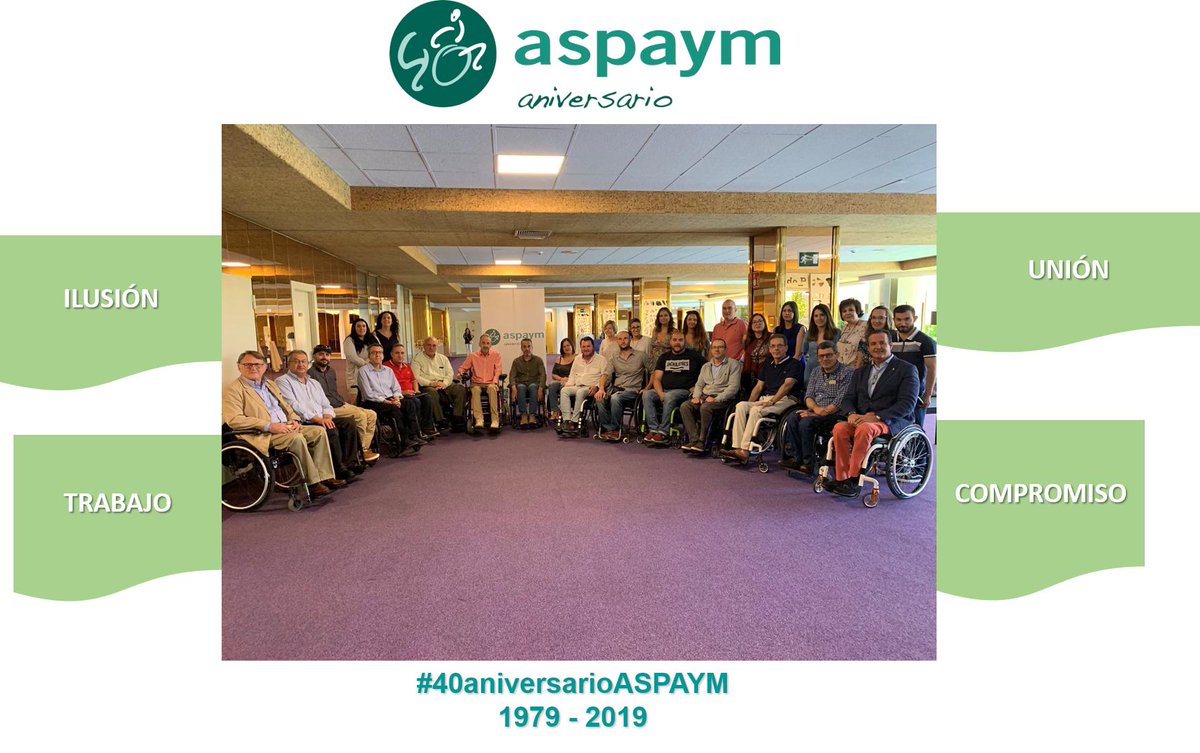 ASPAYM Nacional (@aspaymnacional) on Twitter photo Hoy, 2 de septiembre de 2019, es un día muy especial para nosotros.
Hoy, estamos de aniversario. Hoy, se cumplen 40 años desde que, en 1979, se creó la Federación Nacional ASPAYM (<a href="/ASPAYMNACIONAL/">ASPAYM Nacional</a>).
#40aniversarioASPAYM Hoy, 2 de septiembre de 2019, es un día muy especial para nosotros.
Hoy, estamos de aniversario. Hoy, se cumplen 40 años desde que, en 1979, se creó la Federación Nacional ASPAYM (<a href="/ASPAYMNACIONAL/">ASPAYM Nacional</a>).
#40aniversarioASPAYM