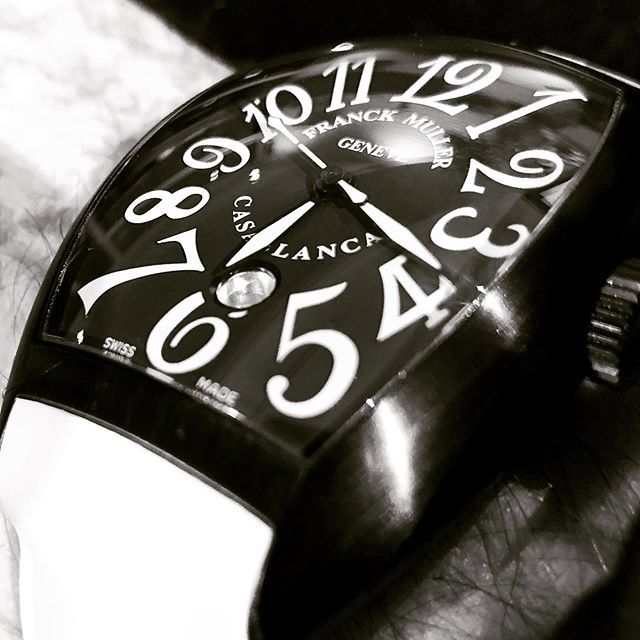 Muller does a number on the numerals.
#watch #watches #watchnerd #watchporn #calibre61 #watchcollector #instawatch #mechanical #fashionista #watchesofinstagram #instalike #instamood #accessories #fun #colour #luxury #happy #fresh #franckmuller #monday