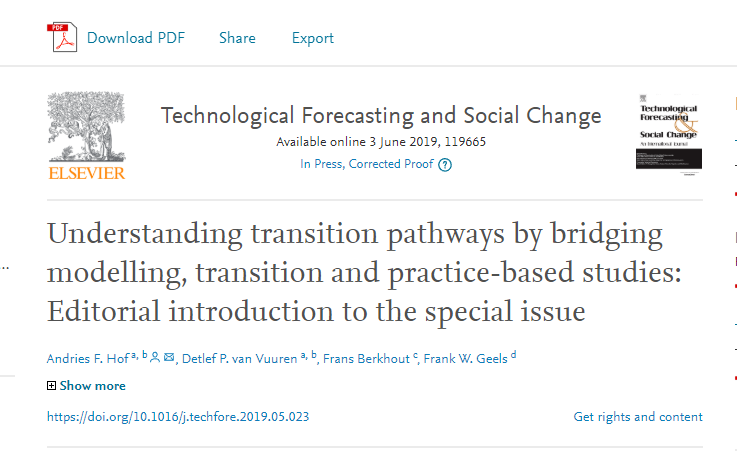 PATHWAYS_EU's tweet photo. 🆕The wait is finally over! The @PATHWAYS_EU special issue is completed with the release of "Understanding transition pathways by #bridging ##modelling, #transition and #practice-based studies: Editorial introduction to the special issue" 👉 https://t.co/2zaplMtVf9 https://t.co/O56mMwWMvG