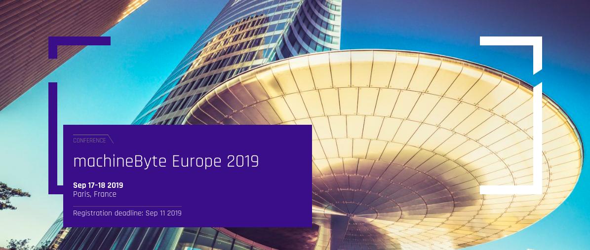 The machineByte Paris is only two weeks away! machinebyte.com/conferences/ma…

The conference features case studies, innovative solutions and interactive training and panels on how ML &amp; alt data is being applied, can be applied and the challenges facing implementation across markets.