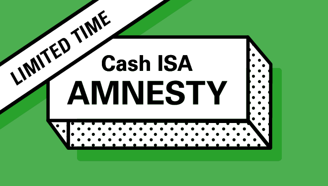 There's less than two weeks left to take part in our Cash ISA Amnesty. Transfer an ISA before September 13 and you won't pay an Investment Fee (Standard 2%). Find out more: bit.ly/2Zb7iED Capital at risk, S&S ISA rules apply to you and may change.