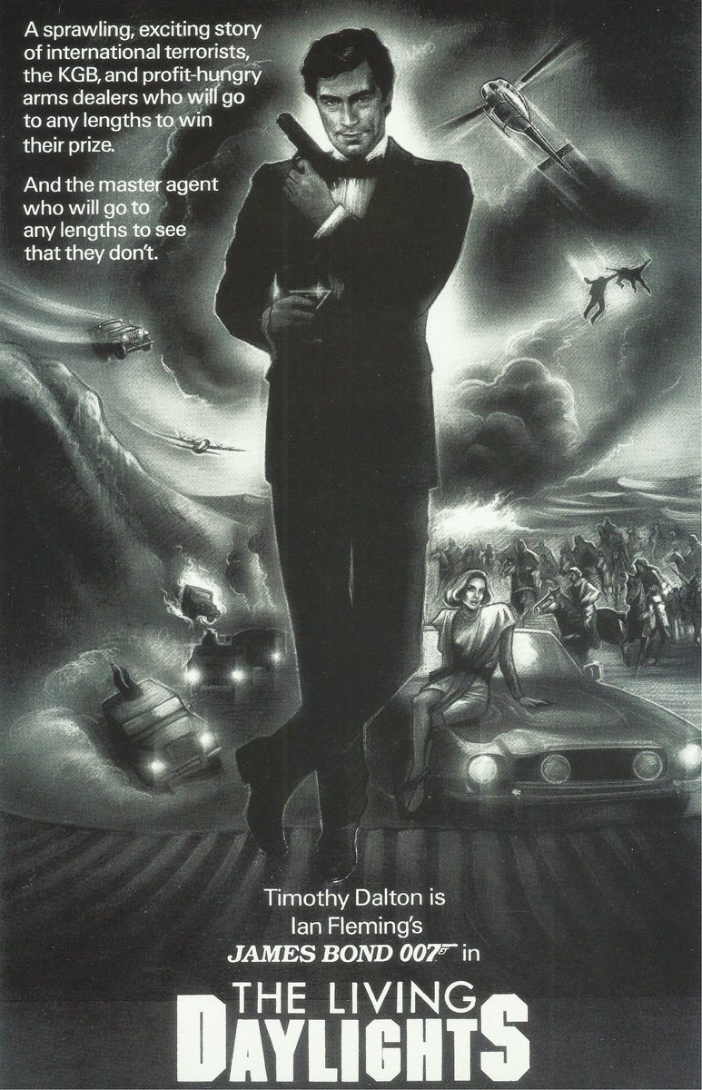 Timothy Dalton USA  Movie Poster 1987 The Living Daylights James Bond: