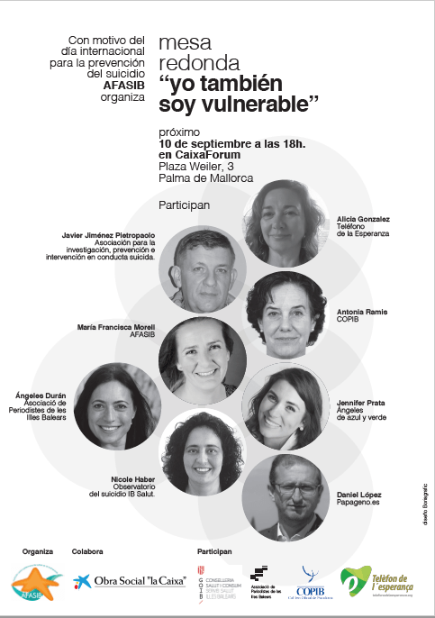 EsPapageno's tweet photo. AFASIB organiza la mesa redonda “Yo también soy vulnerable” con motivo del Día Internacional de Prevención del Suicidio https://t.co/K8OyozhbF3 https://t.co/TST89et7QV