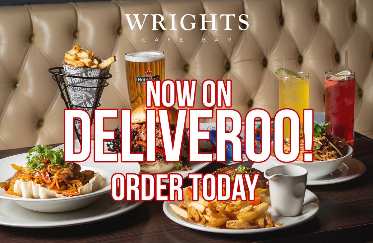 Wrights Cafe Bar is now on <a href="/Deliveroo/">Deliveroo</a>! Order today: deliveroo.ie/menu/dublin/sw…