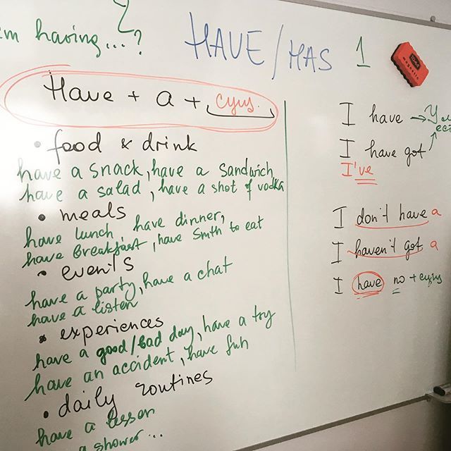 StordarLearn's tweet photo. #backtoschool Hello, September!
Here is a mini-lesson I taught to my students of #100днейсанглийским project.
Do you these #setexpressions with HAVE in your speaking?
We use HAVE + a + NOUN to tell about everyday activities or short actions. We don’t … https://t.co/xsKr820R4d https://t.co/ZOZ4h0xflr
