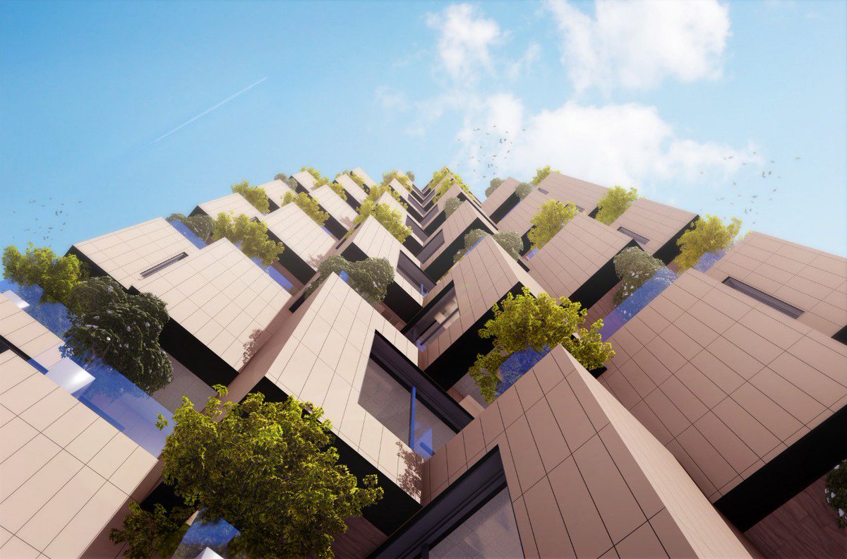 DEAStudio2002's tweet photo. Cubes in tango with the landscape. 
Art &amp; Function ... 2 in 1

#Residential #Building #Housing #Cube #ArtAndFunction #2in1 #Tirana #Design #Engineering #Architecture #Studio #DEAstudio https://t.co/XlHJw3p6zf
