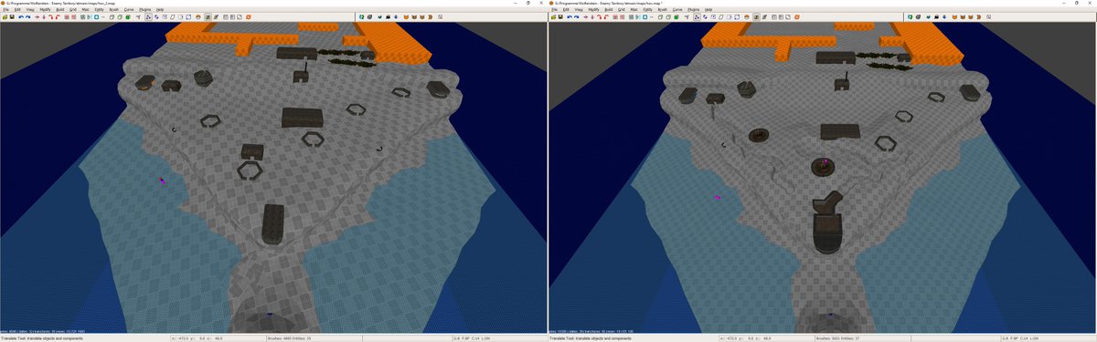 realkemon's tweet photo. The fourth day of the @trackbasenet #leveldesign contest is about to start. I'll continue with the first detail pass on top of the cliff. https://t.co/SqZ9NPXTyp

Below you can see where we left of last time (right).
#trackbasemapcontest #TBContest https://t.co/nt6qPtWW0Q