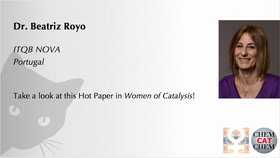 #EditorsChoice: Beatriz Royo <a href="/BeatrizRoyo_Lab/">Beatriz Royo</a> and co-workers @itqbunl on the reduction of sulfoxides catalyzed by an air-stable Mn-#NHC complex using a cheap and safe reducing agent #WomenOfCatalysis onlinelibrary.wiley.com/doi/10.1002/cc…