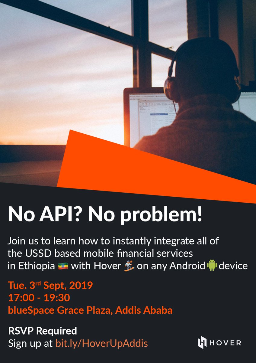 wizaj's tweet photo. Hey #Ethiopia 🇪🇹😎 
Chef 👨🏾‍🍳 @Kevahere and I will be in Addis Ababa tomorrow hosting a *FREE* workshop for Android devs on how to @usehover to instantly enable YOUR app to accept payments from all the mobile💰💵 in Ethiopia 🚀😃

Sounds fun? 
Sign up here! 
https://t.co/ULvzdjc298 https://t.co/IILwqSrSuD