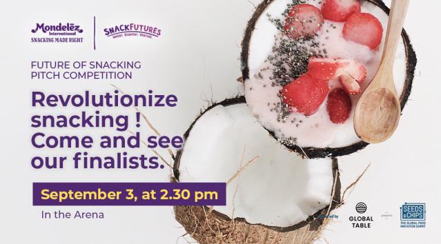 noallusia's tweet photo. We’re super excited to announce the 6 finalists in our #FutureofSnacking pitch competition. Looking forward to hearing more about their innovative ideas at the @SEEDSandCHIPS/@globaltable_aus in #AU! - @B_eeing, @terviva_inc, @perkiiprobiotic, Alg Seaweed, Stroh &amp;... #TeamMDLZ https://t.co/dt6749ybXB